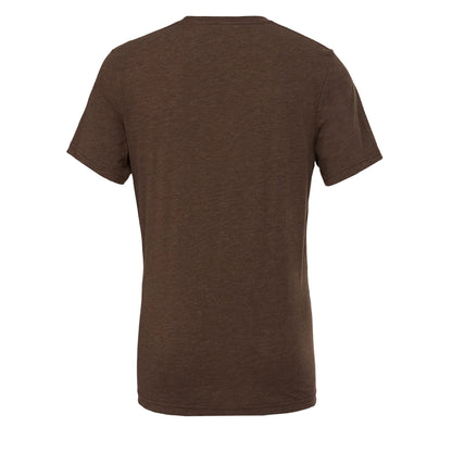 Brown Triblend - Back - Canvas Triblend Crew Neck T-Shirt - Mens Short Sleeve T-Shirt