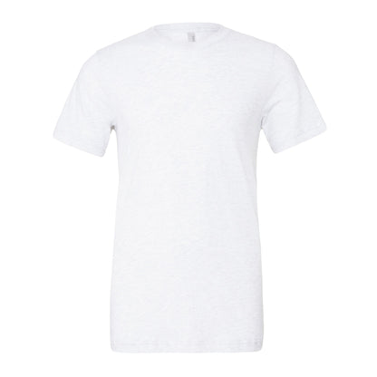 Solid White Triblend - Front - Canvas Triblend Crew Neck T-Shirt - Mens Short Sleeve T-Shirt