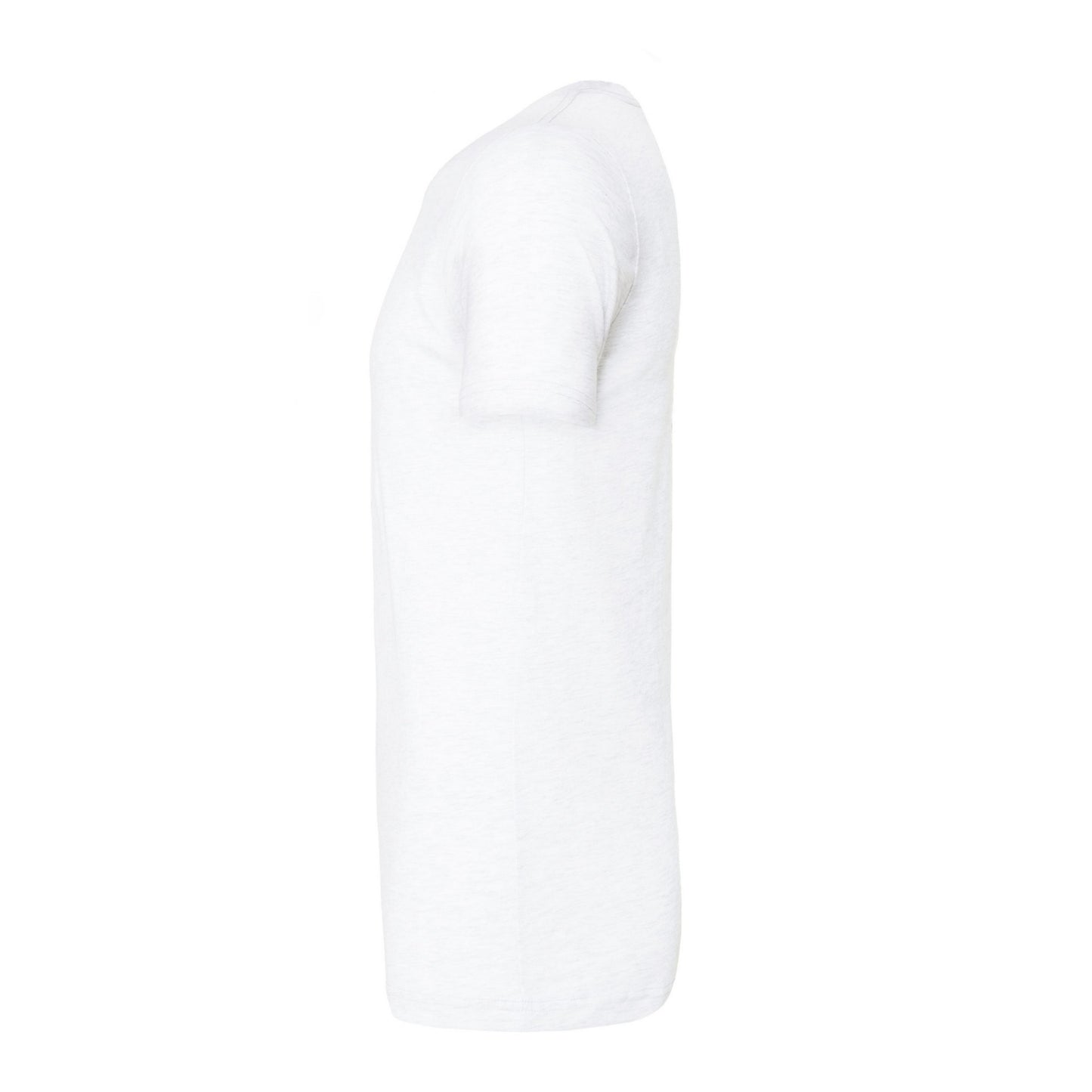 Solid White Triblend - Side - Canvas Triblend Crew Neck T-Shirt - Mens Short Sleeve T-Shirt