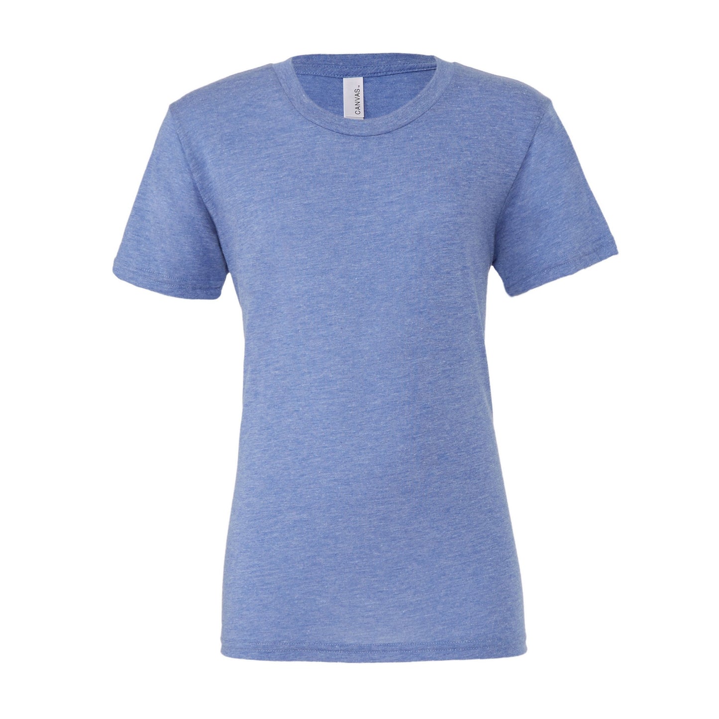 Blue Triblend - Front - Canvas Triblend Crew Neck T-Shirt - Mens Short Sleeve T-Shirt