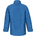 Royal - Back - B&C Mens Real+ Premium Windproof Thermo-Isolated Jacket (Waterproof PU Coating)