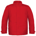 Deep Red - Front - B&C Mens Real+ Premium Windproof Thermo-Isolated Jacket (Waterproof PU Coating)