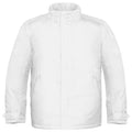White - Front - B&C Mens Real+ Premium Windproof Thermo-Isolated Jacket (Waterproof PU Coating)