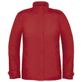Deep Red - Front - B&C Womens-Ladies Premium Real+ Windproof Waterproof Thermo-Isolated Jacket