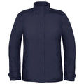 Navy Blue - Front - B&C Womens-Ladies Premium Real+ Windproof Waterproof Thermo-Isolated Jacket