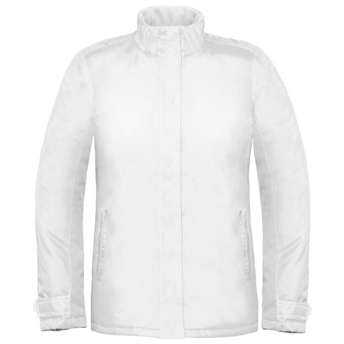 White - Front - B&C Womens-Ladies Premium Real+ Windproof Waterproof Thermo-Isolated Jacket