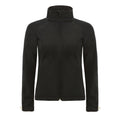 Black - Front - B&C Womens Hooded Premium Softshell Jacket (Windproof, Waterproof & Breathable)