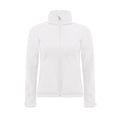 White - Front - B&C Womens Hooded Premium Softshell Jacket (Windproof, Waterproof & Breathable)