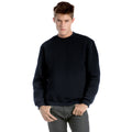 Black - Back - B&C Unisex Set In Modern Cut Crew Neck Sweatshirt