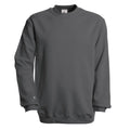 Steel Grey - Front - B&C Unisex Set In Modern Cut Crew Neck Sweatshirt