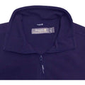 Dark Navy - Side - Regatta Mens Plain Micro Fleece Full Zip Jacket (Layer Lite)