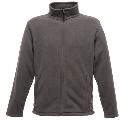 Seal Grey - Front - Regatta Mens Plain Micro Fleece Full Zip Jacket (Layer Lite)