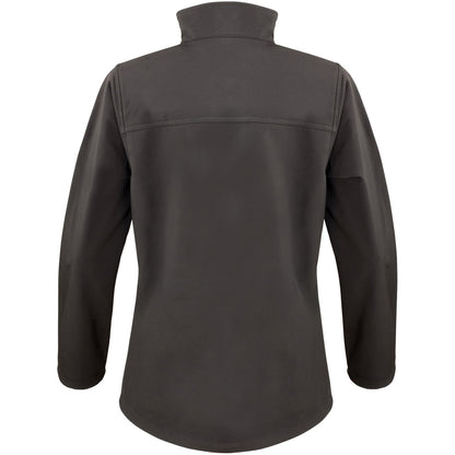 Black - Back - Result Womens Softshell Premium 3 Layer Performance Jacket (Waterproof, Windproof & Breathable)