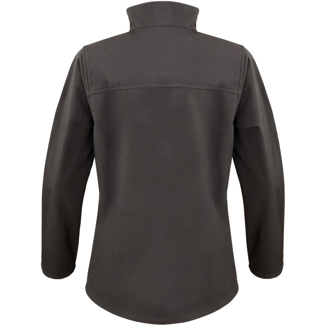 Black - Back - Result Womens Softshell Premium 3 Layer Performance Jacket (Waterproof, Windproof & Breathable)