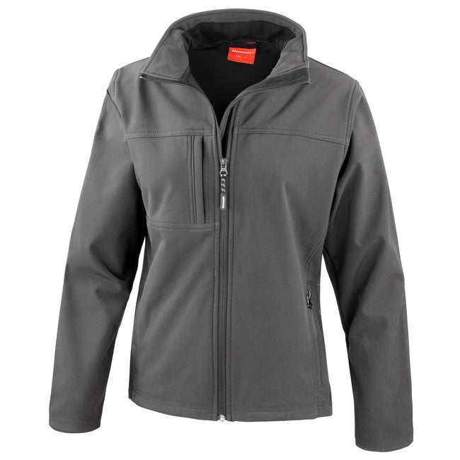 Grey - Front - Result Womens Softshell Premium 3 Layer Performance Jacket (Waterproof, Windproof & Breathable)