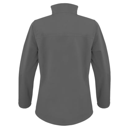 Grey - Back - Result Womens Softshell Premium 3 Layer Performance Jacket (Waterproof, Windproof & Breathable)