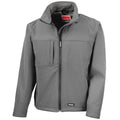 Grey - Front - Result Mens Softshell Premium 3 Layer Performance Jacket (Waterproof, Windproof & Breathable)