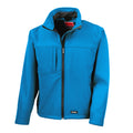 Azure Blue - Front - Result Mens Softshell Premium 3 Layer Performance Jacket (Waterproof, Windproof & Breathable)