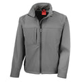 Workguard Grey - Front - Result Mens Softshell Premium 3 Layer Performance Jacket (Waterproof, Windproof & Breathable)