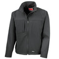 Black - Front - Result Mens Softshell Premium 3 Layer Performance Jacket (Waterproof, Windproof & Breathable)