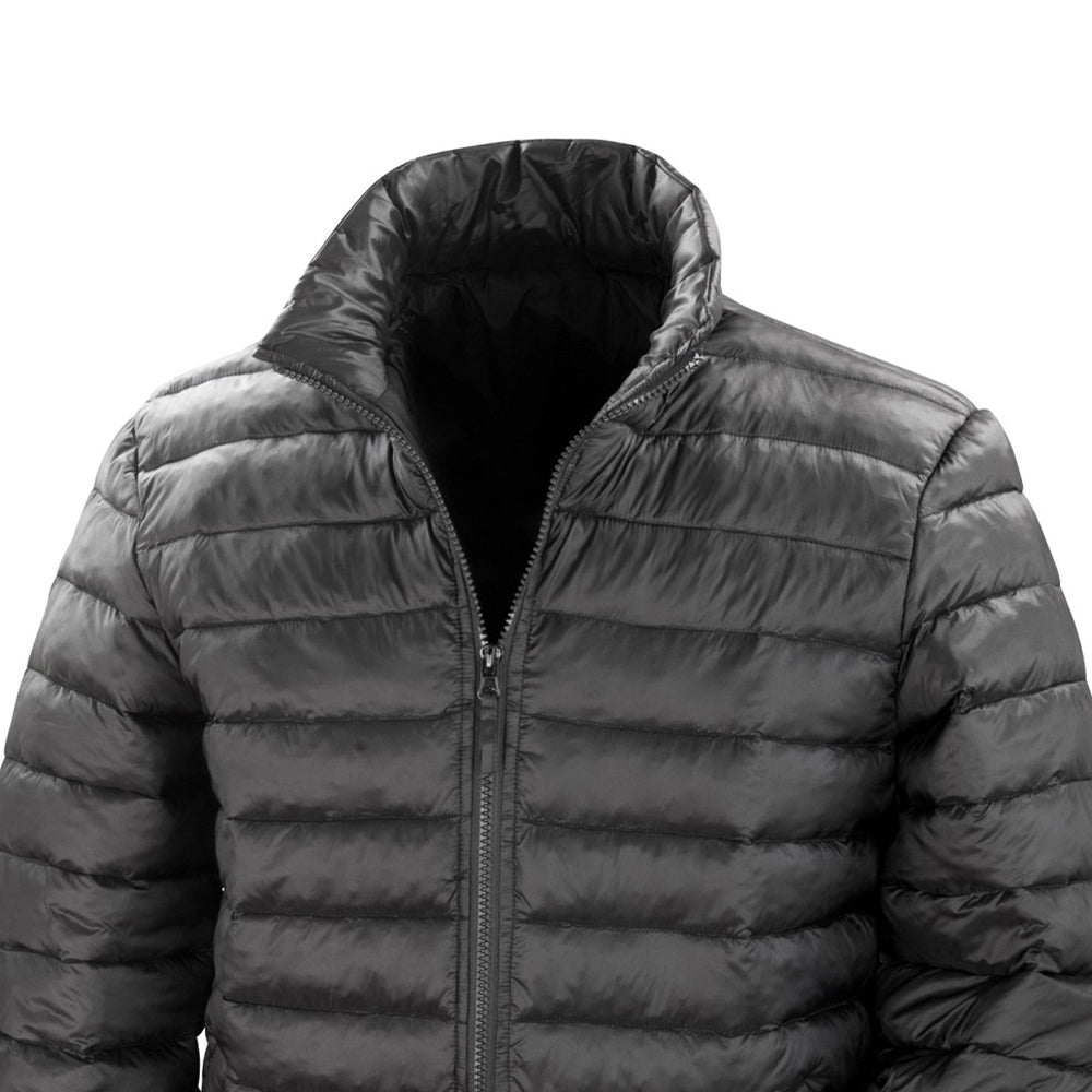 Black - Back - Result Mens Ice Bird Padded Winter Jacket (Water Repellent & Windproof)