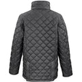 Black - Back - Result Mens Cheltenham Gold Fleece Lined Jacket (Water Repellent & Windproof)