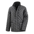 Black - Front - Result Mens Cheltenham Gold Fleece Lined Jacket (Water Repellent & Windproof)