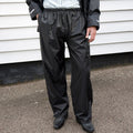 Black - Back - Result Mens Core Stormdri Rain Over Trousers - Pants