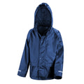 Navy Blue - Front - Result Childrens-Kids Core Junior Stormdri Rain Over Jacket
