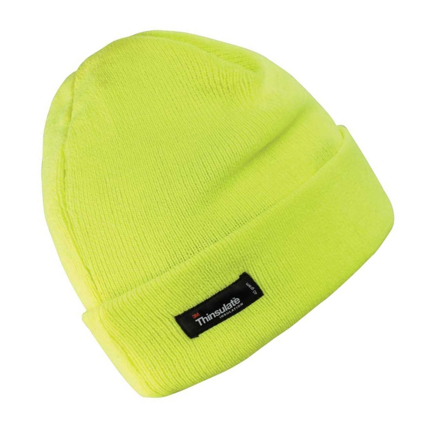 Fluoresent Yellow - Back - Result Unisex Lightweight Thermal Winter Thinsulate Hat (3M 40g)