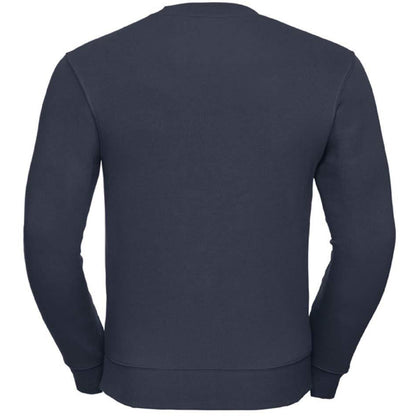 French Navy - Back - Russell Mens Authentic Sweatshirt (Slimmer Cut)