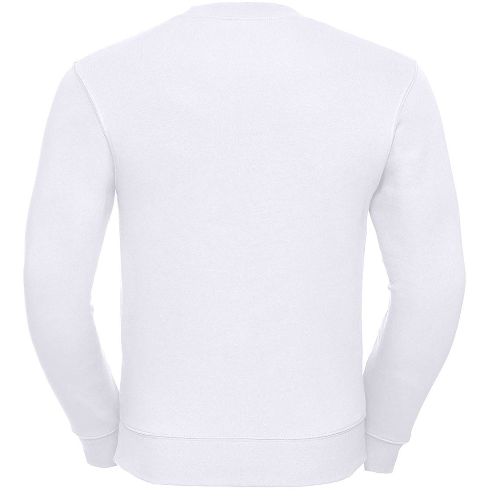 White - Back - Russell Mens Authentic Sweatshirt (Slimmer Cut)