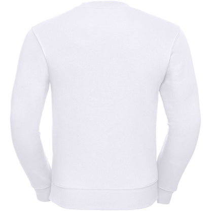 White - Back - Russell Mens Authentic Sweatshirt (Slimmer Cut)