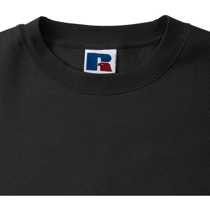 Black - Lifestyle - Russell Mens Authentic Sweatshirt (Slimmer Cut)