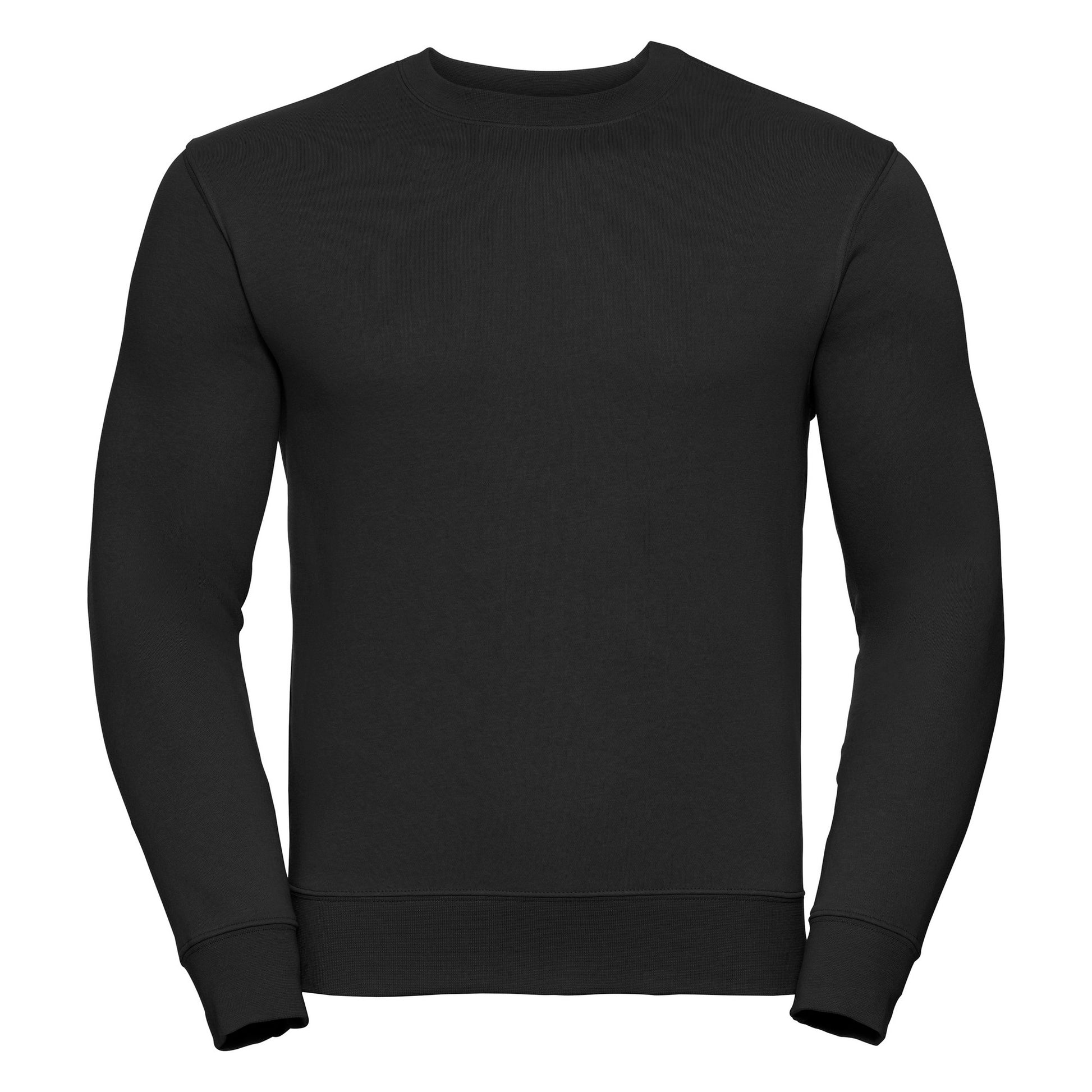Black - Front - Russell Mens Authentic Sweatshirt (Slimmer Cut)