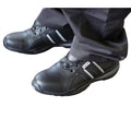 Black-Grey - Back - Dennys Unisex AFD Steel Toe Cap Safety Trainer - Footwear