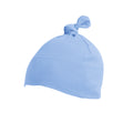 Dusty Blue - Front - Babybugz Baby 1 Knot Plain Hat