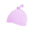 Powder Pink - Front - Babybugz Baby 1 Knot Plain Hat