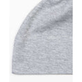 Heather Grey Melange - Back - Babybugz Baby 1 Knot Plain Hat