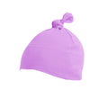 Bubble Gum Pink - Front - Babybugz Baby 1 Knot Plain Hat