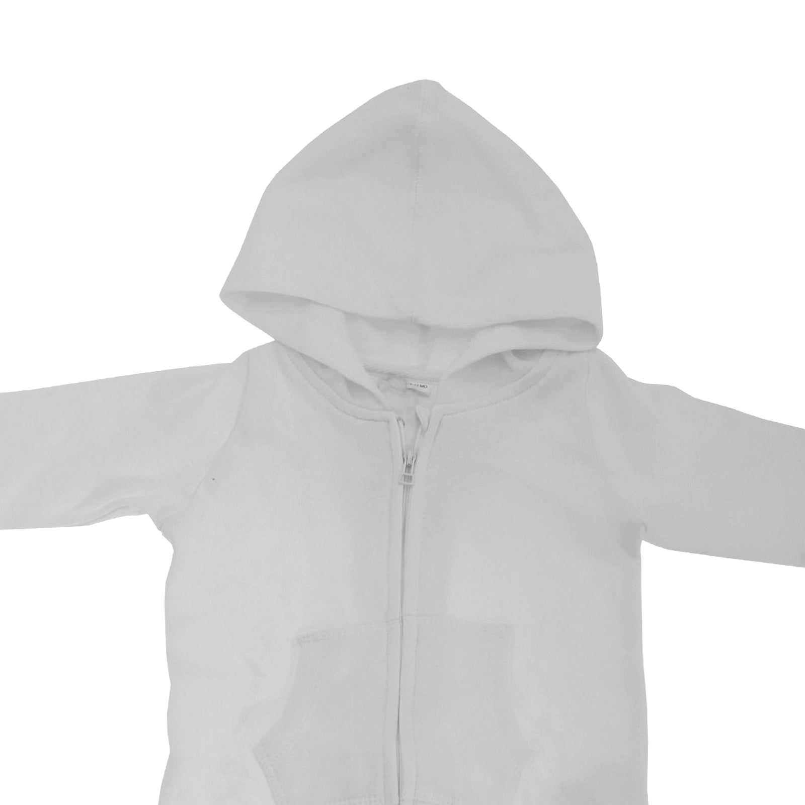 Washed Grey Melange - Back - Babybugz Plain Baby All In One - Sleepsuit