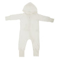 Vanilla - Front - Babybugz Plain Baby All In One - Sleepsuit