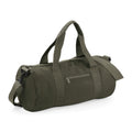 Military Green-Military Green - Front - Bagbase Plain Varsity Barrel - Duffle Bag (20 Litres)