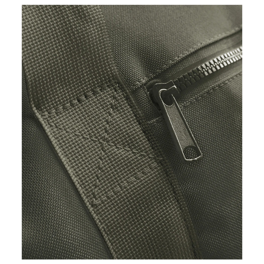 Military Green-Military Green - Side - Bagbase Plain Varsity Barrel - Duffle Bag (20 Litres)