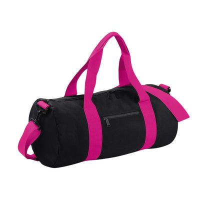 Bright Royal-off White - Side - Bagbase Plain Varsity Barrel - Duffle Bag (20 Litres)