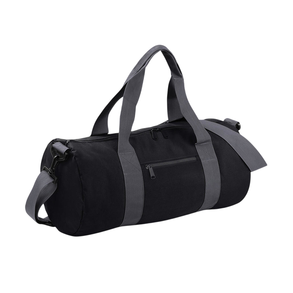 Burgundy-Off White - Pack Shot - Bagbase Plain Varsity Barrel - Duffle Bag (20 Litres)