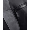 Black-Grey - Side - Bagbase Plain Varsity Barrel - Duffle Bag (20 Litres)