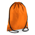 Orange - Front - BagBase Budget Water Resistant Sports Gymsac Drawstring Bag (11 Litres)