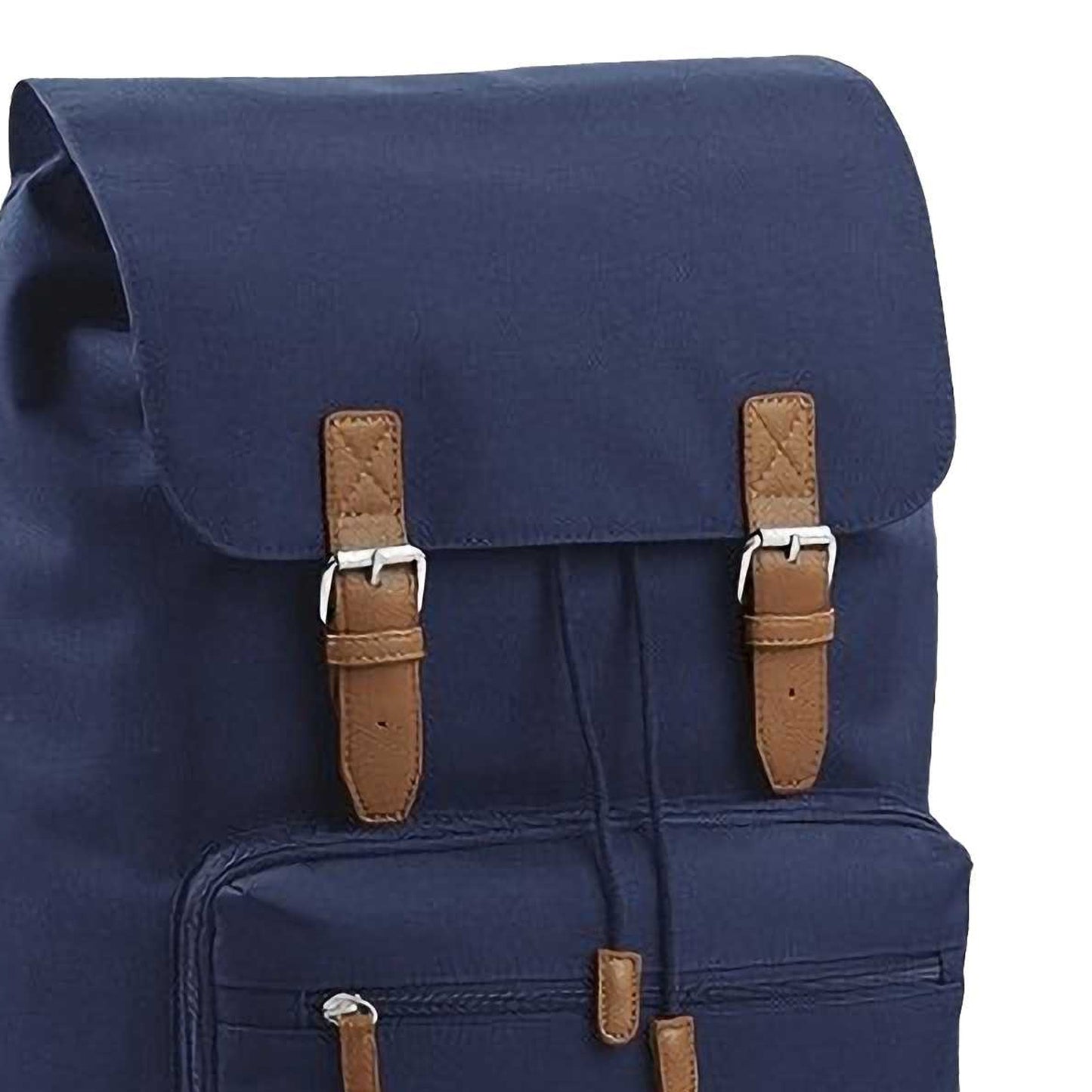 French Navy - Back - Bagbase Heritage Laptop Backpack Bag (Up To 17inch Laptop)
