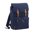 French Navy - Front - Bagbase Heritage Laptop Backpack Bag (Up To 17inch Laptop)